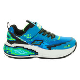 Sneakers Bambino Skechers Mega-Craft 4K Blu Lime | NonSoloSport