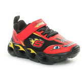 Sneakers Bambino Skechers Hot Lights: Thermo Flash - Wheel Buddies Rosso Nero | NonSoloSport