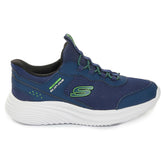 Scarpe da Training Bambino Skechers Slip-ins Bounder Pro Blu Navy | NonSoloSport