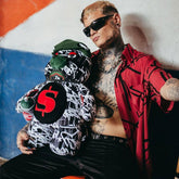 Sprayground Zaino Scribble Shark Bear Nero | NonSoloSport