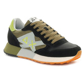 Sneakers Uomo Sun68 Jaki 2.0 Bicolor Nero Verde Militare | NonSoloSport