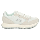 Sneakers Donna Sun68 Ally Glitter Textile Bianco Beige | NonSoloSport