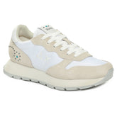 Sneakers Donna Sun68 Ally Studs Bianco Beige | NonSoloSport