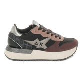 Sneakers Donna Sun68 Big Stargirl Mix Material Nero Multicolor | NonSoloSport