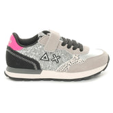 Sneakers Bambino Sun68 Ally Glitter Grigio Nero | NonSoloSport