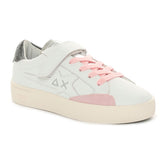 Sneakers Ragazzo Sun68 Katy Leather Bianco Rosa | NonSoloSport