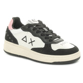 Sneakers Ragazza Sun68 Basket Love Lady Nero Bianco | NonSoloSport