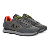 Sneakers Uomo Sun68 Tom Fluo Nylon Suede Grigio Scuro | NonSoloSport