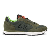 Sneakers Uomo Sun68 Tom Fluo Nylon Suede Verde Militare | NonSoloSport
