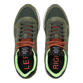 Sneakers Uomo Sun68 Tom Fluo Nylon Suede Verde Militare | NonSoloSport