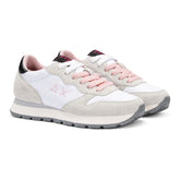 Sneakers Donna Sun68 Ally Solid Suede Nylon Grigio Bianco | NonSoloSport
