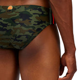 Costume Slip Uomo Sundek Camou Verde Militare | NonSoloSport