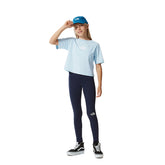 The North Face T-Shirt Crop Graphic Bambina Celeste | NonSoloSport