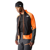 Giacca Uomo The North Face Dawn Turn Softshell Full Zip Nero Arancione | NonSoloSport