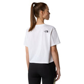 T-Shirt Donna The North Face Simple Dome Crop Bianco | NonSoloSport