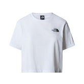T-Shirt Donna The North Face Simple Dome Crop Bianco | NonSoloSport
