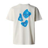 T-Shirt Uomo The North Face Manica Corta Cotone Back Print Outdoor Bianco | NonSoloSport