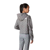 Felpa Bambino The North Face French Terry Cappuccio Drew Peak Aop Bianco Nero | NonSoloSport