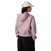 Felpa Donna The North Face Essential Crop Viola | NonSoloSport