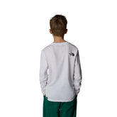 T-Shirt Manica Lunga Bambino The North Face Easy Bianco | NonSoloSport