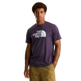 T-Shirt Uomo The North Face Evolution Half Dome Regular Viola Bianco | NonSoloSport