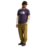 T-Shirt Uomo The North Face Evolution Half Dome Regular Viola Bianco | NonSoloSport