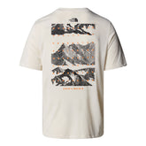 T-Shirt Uomo The North Face Mountain Foundation Graphic Beige | NonSoloSport