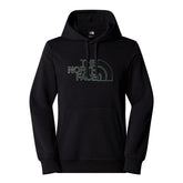 Felpa Uomo The North Face Drew Peak Light Nero Verde | NonSoloSport