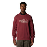 Felpa Uomo The North Face Drew Peak Light Bordeaux | NonSoloSport