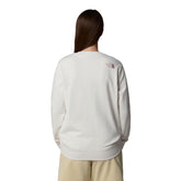 Felpa Donna The North Face Drew Peak Light Crew Bianco | NonSoloSport
