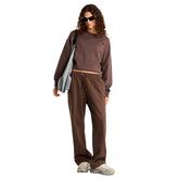 Pantalone Jogger Donna The North Face Essential Simple Dome Relaxed Straight Marrone | NonSoloSport