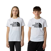 T-Shirt Bambino The North Face Teen Easy Bianco Nero | NonSoloSport