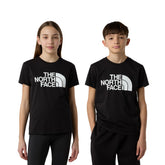 T-Shirt Bambino The North Face Teen Easy Nero Bianco | NonSoloSport