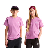 T-Shirt Ragazzo The North Face Evolution Simple Dome Rosa Bianco | NonSoloSport
