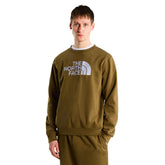 Felpa Uomo The North Face Essential Drew Peak Marrone Bianco | NonSoloSport