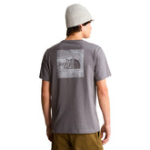 T-Shirt Uomo The North Face NSE Box Regular Grigio Bianco | NonSoloSport