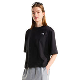 T-Shirt Donna The North Face Essential Simple Dome Nero Bianco | NonSoloSport