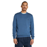 Timberland Maglione Girocollo Small Logo Uomo Blu | NonSoloSport