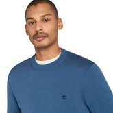 Timberland Maglione Girocollo Small Logo Uomo Blu | NonSoloSport