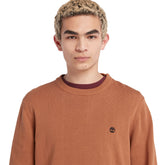 Timberland Maglione Girocollo Small Logo Uomo Marrone | NonSoloSport