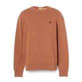 Timberland Maglione Girocollo Small Logo Uomo Marrone | NonSoloSport