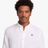 Camicia Uomo Timberland Botton Down Bianco | NonSoloSport