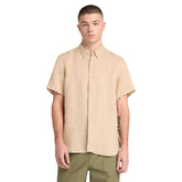 Camicia Uomo Timberland Mill Brook Beige | NonSoloSport