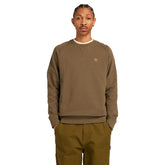 Felpa Uomo Timberland Exeter River Girocollo Marrone | NonSoloSport