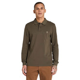 Polo Manica Lunga Uomo Timberland Millers River Verde | NonSoloSport