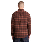 Camicia Uomo Timberland Quadri Flanella Marrone | NonSoloSport