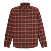 Camicia Uomo Timberland Quadri Flanella Marrone | NonSoloSport