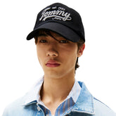 Cappello Tommy Jeans Baseball Logo Ricamo Nero | NonSoloSport