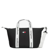 Borsa Donna Tommy Jeans Essential Nero Bianco | NonSoloSport