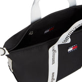 Borsa Donna Tommy Jeans Essential Nero Bianco | NonSoloSport